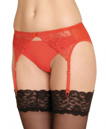 <p>Lace garter belt with two-stage hooks - adjustable garter fasteners.</p>